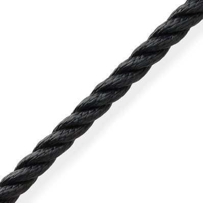 Marlow Polyester Landvast - zwart - 12 mm