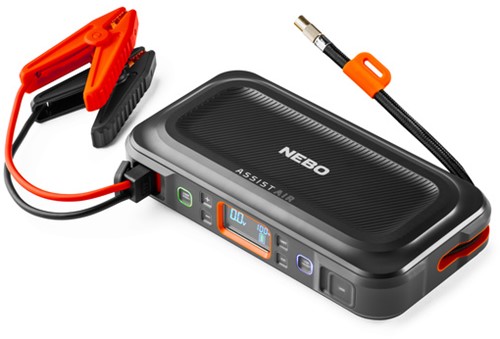 Nebo Assist Air jumpstarter en compressor