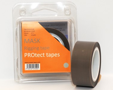 PROtect Mask 50mic. PTFE - licht grijs - 25 mm x 10 m