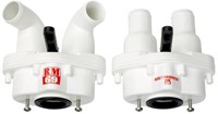 RM69 tweewegkraan A - op toilet - haaks - slang 38 mm