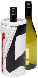Trend Marine Zeildoek wijnkoeler voor 1 fles zwart