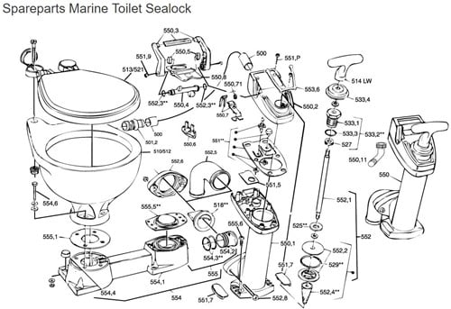 RM69 Kunstof WCbril + deksel RM 69 toilet