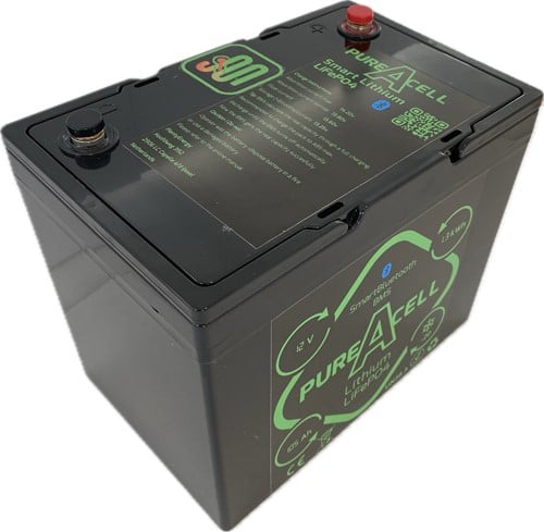 PureAcell® LiFePO4 12v 105Ah / 1.4kWh Lithium accu 