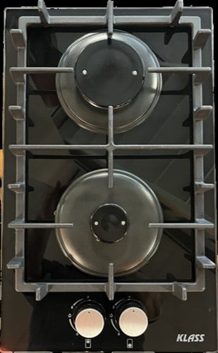 Klass inbouw gaskookplaat - 2 pits - 315 x 510 mm