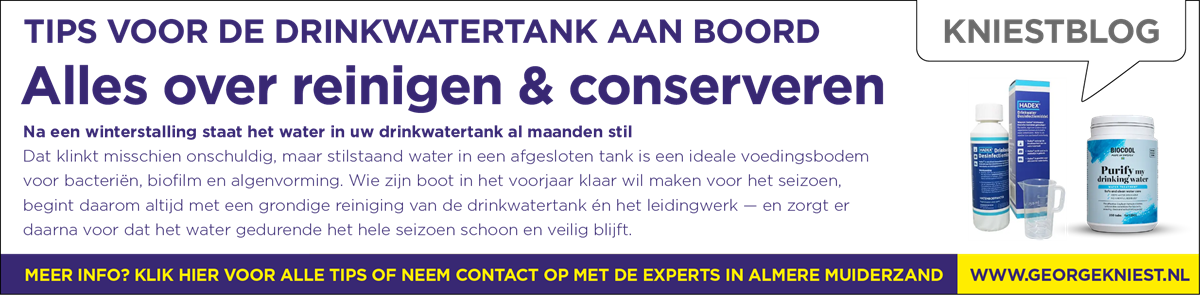 Drinkwatertank reinigen en water conserveren: de complete gids voor het vaarseizoen