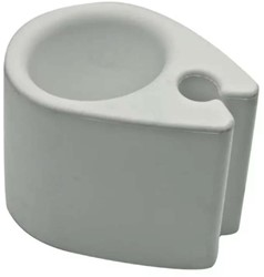 Lalizas Ocean clip-on bekerhouder - wit - voor montage op buis Ø 25