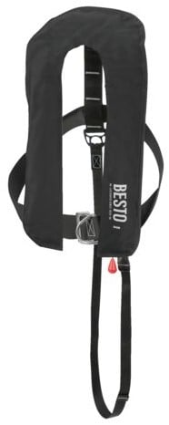 Besto 300N Reddingsvest - Zwart - met harnas