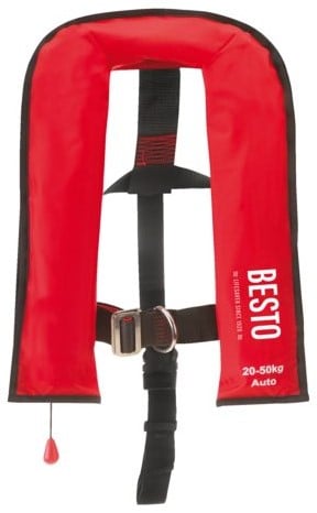 Besto Junior Reddingsvest - 100N - 15/40 kg - rood - kinderreddingsvest
