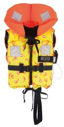 Besto Racingbelt 30N vastestof reddingsvest - oranje - 15/20 kg - kruisband
