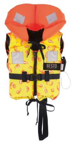 Besto Racingbelt 30N vastestof reddingsvest - oranje - 15/20 kg - kruisband