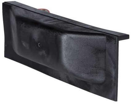 Majoni steigerfender recht - zwart - 25 cm
