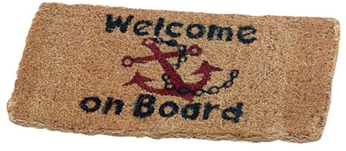 Talamex kokosmat welcome on board - 25 x 50 cm
