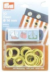 Prym Zeilogen messing 14 mm 10 st