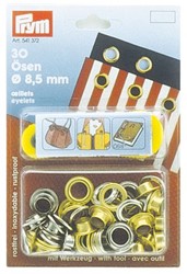 Prym Zeilogen vernikkeld 8.5 mm 24 st