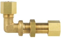 Talamex Schotdoorvoer haaks messing 8mm knel x 8mm knel