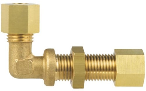Talamex Schotdoorvoer haaks messing 8mm knel x 8mm knel