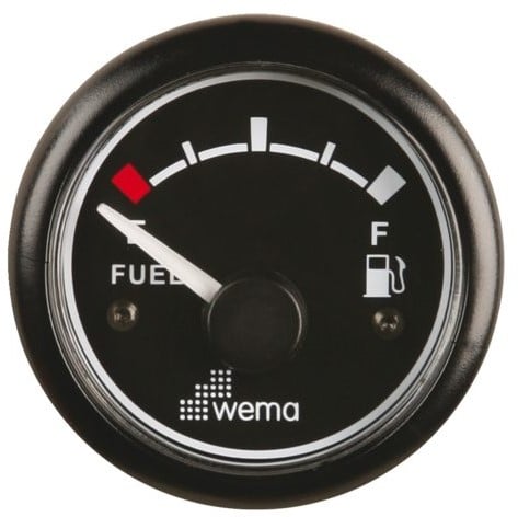 Wema Tankmeter Brandstof  - Zwart