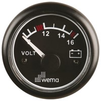 Wema Voltmeter - Zwart