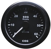 Wema Gps-Log-Kompas - 60 knopen / 110 km/h - Zwart
