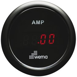 Wema amperemeter kit ±150 A met sensor - zwart
