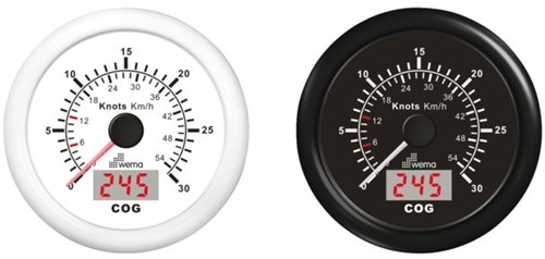 Wema Gps-Log-Kompas - 30 knopen / 54 km/h - Wit