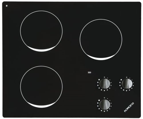 Eno/Force 10 Trinidad Keramisch inbouwkooktoestel - 3 pitten - glasplaat