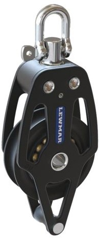 Lewmar HTX 60mm enkelschijfsblok met hondsvot