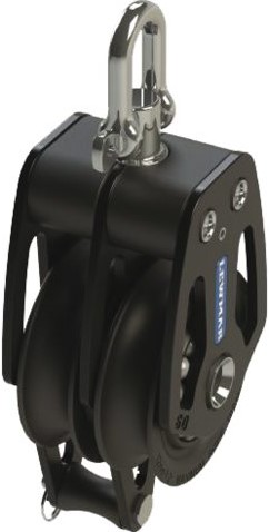 Lewmar HTX 50 mm dubbelschijfsblok met hondsvot