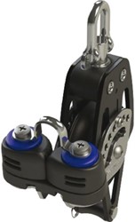 Lewmar HTX 50mm enkelschijfsblok met hondsvot en klem