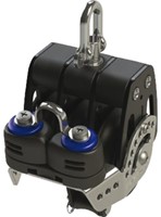 Lewmar HTX 60mm-drieschijfsblok met hondsvot en klem