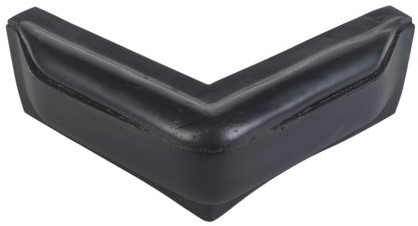 Majoni steigerfender hoek - zwart - 25 x 25 cm