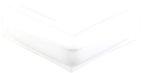 Majoni steigerfender hoek - wit - 25 x 25 cm