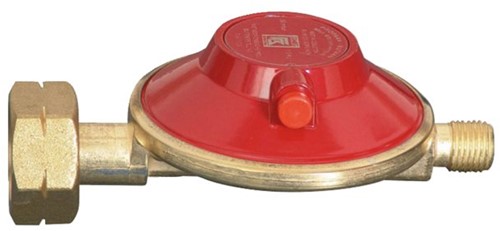 Talamex Gasdrukregelaar shell/combi 30mbar met ¼ l buitendraad - afblaasbeveiliging
