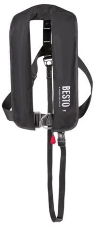 Besto 165N Reddingsvest - Zwart - met harnas