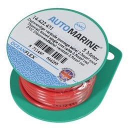 Dunwandige vertinde montage kabel 2.5mm² - rood - rol van 5m