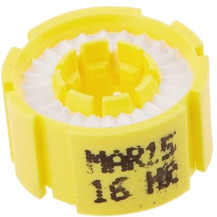 Halkey Roberts losse herlaadsmeltpil - rond - bobbin - geel