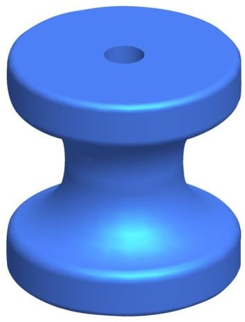 Talamex Boegrol PU - L75mm Ø75mm as 16mm