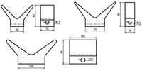 Talamex Boegstop PU - 50 x 50 x 80 mm-2