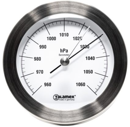 Talamex Serie 100 barometer - RVS
