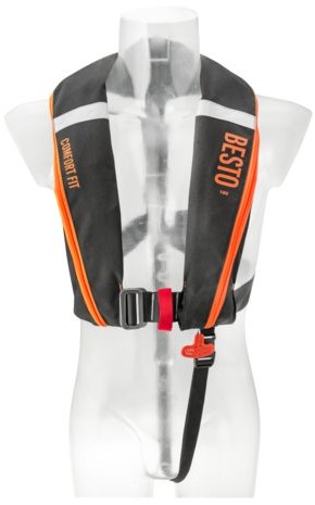 Besto Comfort Fit 180N Reddingsvest - Zwart/oranje