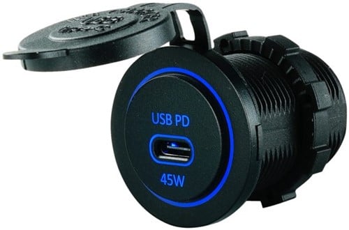 USB stopcontact USB-C PD - 45W snellader
