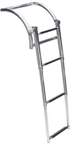 Talamex zwemtrap telescopisch voor opblaasboot - RVS - 4 treden