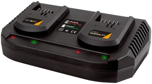 Batavia Maxxpack 18V duo-lader - 2 x 3.5Ah
