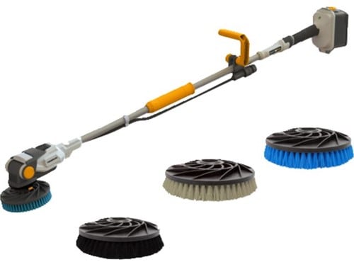 Batavia Twin Brush 18V accu borstel - inclusief blauwe, zwarte & grijze borstel (zonder accu en lader)