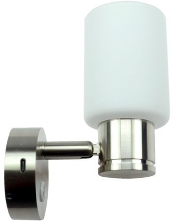 Talamex Led wandlamp Girare - dimbaar met USB-C snellader - 10-30V - 3000K - 2,3W