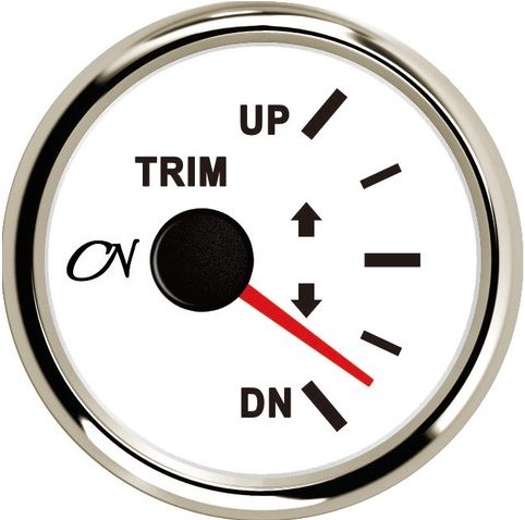 OSCULATI Indicateur Trim 0/190 Ohm Noir/Noir - Jauge Électromécanique 52 Mm