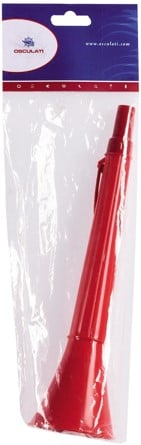 Plastic misthoorn rood