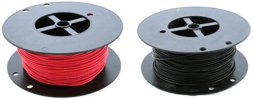 Montage kabel PVC rood of zwart