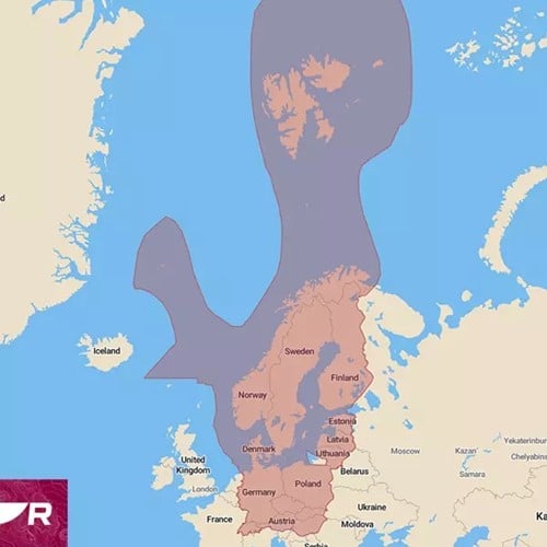 Raymarine LightHouse Chart Preloaded NEU - Northern Europe