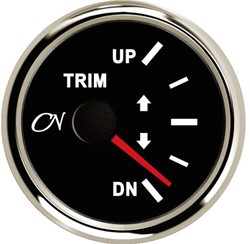 CN trimmeter 0-190 ohm - 52 mm - zwart/chroom